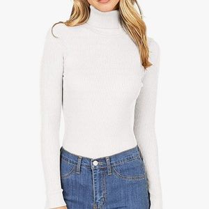 White long sleeve turtle neck size large from ambiance apparel